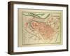 Map of Angoulême, France-null-Framed Giclee Print