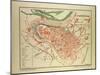 Map of Angoulême, France-null-Mounted Giclee Print