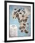 Map of Animals in Africa Sf-Janos Balint-Framed Giclee Print