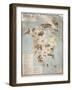 Map of Animals in North America-Janos Balint-Framed Giclee Print