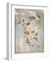 Map of Animals in North America-Janos Balint-Framed Giclee Print