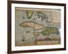 Map of Antilles Islands-null-Framed Giclee Print