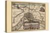Map of Antwerp, Belgium-Pieter Van der Keere-Stretched Canvas