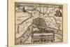 Map of Antwerp, Belgium-Pieter Van der Keere-Stretched Canvas