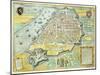 Map of Antwerp-null-Mounted Giclee Print