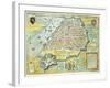 Map of Antwerp-null-Framed Giclee Print