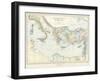 Map of Apostle Paul's missionary journeys in the mediterranean-Philip Richard Morris-Framed Giclee Print