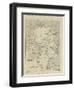 Map of Arctic Region Indicating Route Followed by Explorer Fridtjof Nansen on Board of Ship-null-Framed Giclee Print