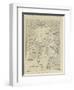 Map of Arctic Region Indicating Route Followed by Explorer Fridtjof Nansen on Board of Ship-null-Framed Giclee Print