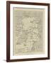 Map of Arctic Region Indicating Route Followed by Explorer Fridtjof Nansen on Board of Ship-null-Framed Giclee Print