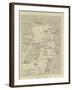 Map of Arctic Region Indicating Route Followed by Explorer Fridtjof Nansen on Board of Ship-null-Framed Giclee Print