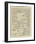 Map of Arctic Region Indicating Route Followed by Explorer Fridtjof Nansen on Board of Ship-null-Framed Giclee Print