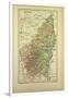 Map of Ardêche France-null-Framed Giclee Print