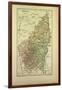 Map of Ardêche France-null-Framed Giclee Print