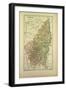 Map of Ardêche France-null-Framed Giclee Print