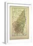 Map of Ardêche France-null-Framed Giclee Print