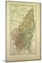 Map of Ardêche France-null-Mounted Giclee Print