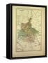 Map of Ardennes France-null-Framed Stretched Canvas