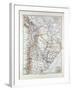 Map of Argentinia Chile Bolivia Uruguay and Paraguay 1899-null-Framed Giclee Print