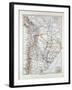 Map of Argentinia Chile Bolivia Uruguay and Paraguay 1899-null-Framed Giclee Print