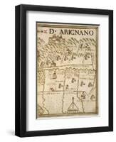 Map of Arignano, Italy, from the Atlas Atlante Delle Locazioni, 1687-1697-Antonio and Nunzio Michele-Framed Giclee Print