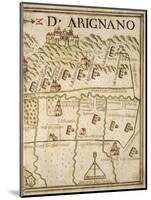 Map of Arignano, Italy, from the Atlas Atlante Delle Locazioni, 1687-1697-Antonio and Nunzio Michele-Mounted Giclee Print