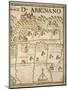 Map of Arignano, Italy, from the Atlas Atlante Delle Locazioni, 1687-1697-Antonio and Nunzio Michele-Mounted Giclee Print