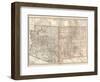 Map of Arizona and New Mexico. United States-Encyclopaedia Britannica-Framed Art Print