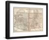 Map of Arizona and New Mexico. United States-Encyclopaedia Britannica-Framed Art Print