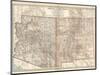 Map of Arizona and New Mexico. United States-Encyclopaedia Britannica-Mounted Art Print