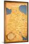 Map of Armenia (Oil on Panel)-Stefano Bonsignori-Mounted Giclee Print