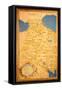 Map of Armenia (Oil on Panel)-Stefano Bonsignori-Framed Stretched Canvas