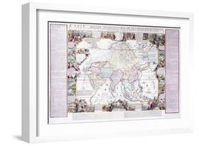 Map of Asia, 1740-Nicolas De Fer-Framed Giclee Print