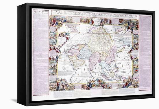 Map of Asia, 1740-Nicolas De Fer-Framed Stretched Canvas