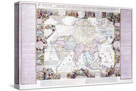 Map of Asia, 1740-Nicolas De Fer-Stretched Canvas