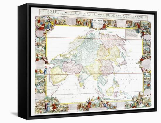 Map of Asia, 1786-Louis-Charles Desnos-Framed Stretched Canvas