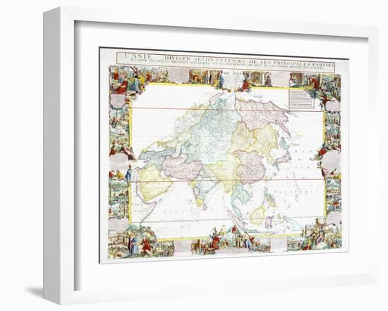 Map of Asia, 1786-Louis-Charles Desnos-Framed Giclee Print