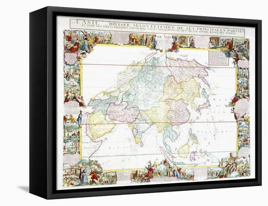 Map of Asia, 1786-Louis-Charles Desnos-Framed Stretched Canvas