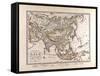 Map of Asia, 1872-null-Framed Stretched Canvas