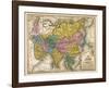 Map of Asia, c.1839-Samuel Augustus Mitchell-Framed Art Print