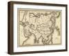 Map of Asia, c.1839-Samuel Augustus Mitchell-Framed Art Print