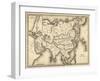 Map of Asia, c.1839-Samuel Augustus Mitchell-Framed Art Print