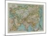 Map of Asia, c1910-Gull Engraving Company-Mounted Giclee Print