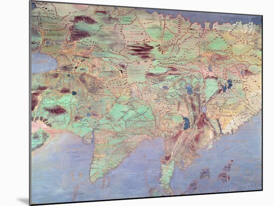 Map of Asia, from the 'Sala Del Mappamondo'-Antonio Giovanni de Varese-Mounted Giclee Print