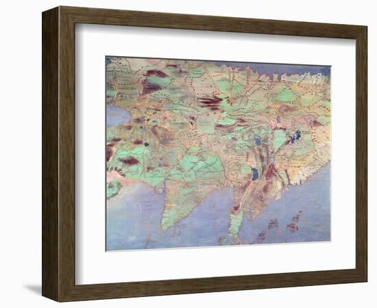 Map of Asia, from the 'Sala Del Mappamondo'-Antonio Giovanni de Varese-Framed Giclee Print