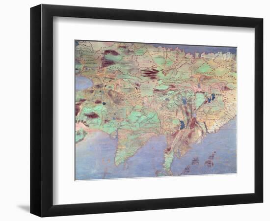 Map of Asia, from the 'Sala Del Mappamondo'-Antonio Giovanni de Varese-Framed Giclee Print