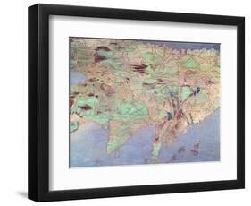 Map of Asia, from the 'Sala Del Mappamondo'-Antonio Giovanni de Varese-Framed Giclee Print