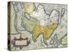 Map of Asia, from Theatrum Orbis Terrarum by Abraham Ortelius, 1528-1598, Antwerp, 1570-null-Stretched Canvas