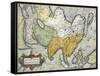 Map of Asia, from Theatrum Orbis Terrarum by Abraham Ortelius, 1528-1598, Antwerp, 1570-null-Framed Stretched Canvas