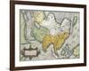 Map of Asia, from Theatrum Orbis Terrarum by Abraham Ortelius, 1528-1598, Antwerp, 1570-null-Framed Giclee Print